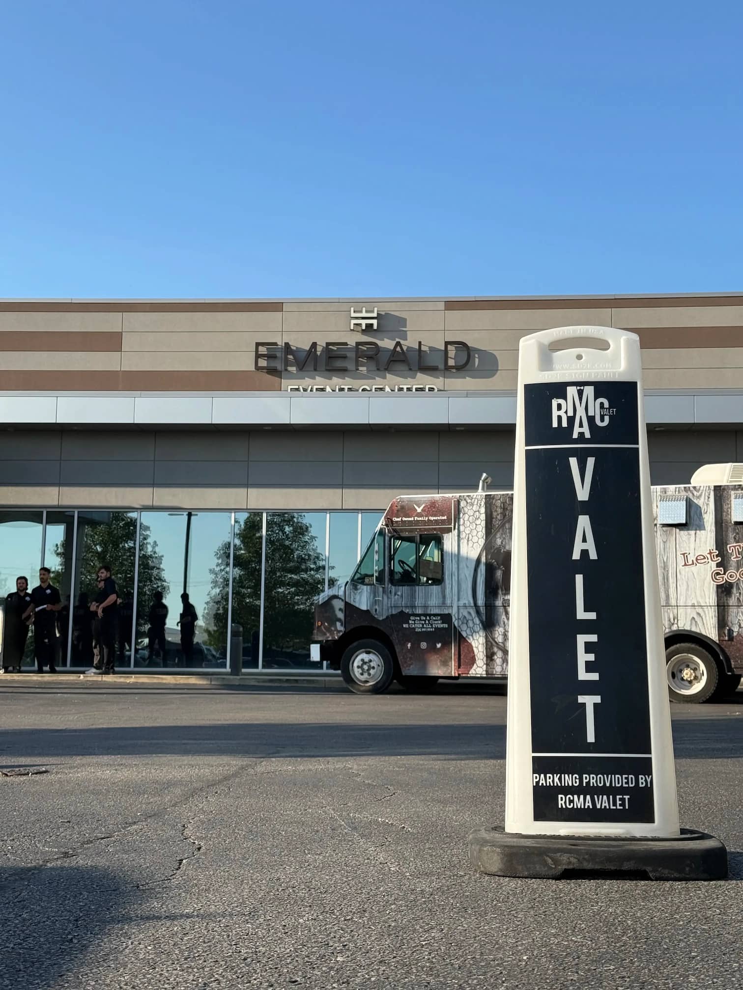 RCMA Valet sign at Emerald Event Center in Avon Lake, Ohio